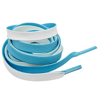 1 Pair Two-tone Flat Shoelaces Casual Stylish Shoestrings for Sneakers 47.2"