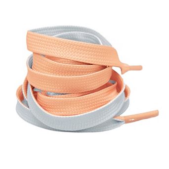 1 Pair Two-tone Flat Shoelaces Casual Stylish Shoestrings for Sneakers 47.2"