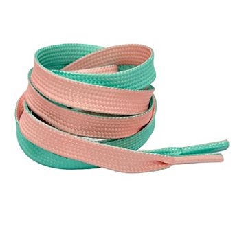 1 Pair Two-tone Flat Shoelaces Casual Stylish Shoestrings for Sneakers 47.2"
