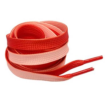 1 Pair Two-tone Flat Shoelaces Casual Stylish Shoestrings for Sneakers 47.2"