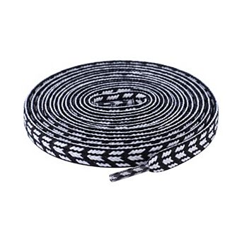 1 Pair Unisex Flat Thin Printed Pattern Shoelaces for Boots Shoes 47.24"