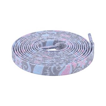 1 Pair Paisley Printed Flat Colorful Shoelaces for Casual Hiking Shoes 47.2"