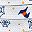 White Blue Orange