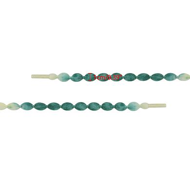 2 Pairs Unisex Ellipse Pom-Pom Lantern Woven Solid Color Shoelaces 47.24"