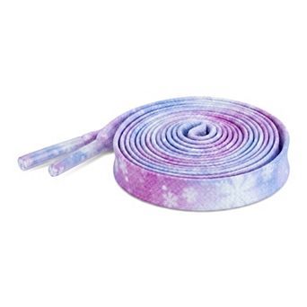 1 Pair Unisex Thin Gradient Tie Dye Flat Shoelace for Sneaker 47.24"