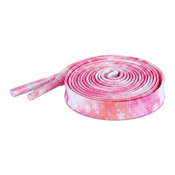1 Pair Unisex Thin Gradient Tie Dye Flat Shoelace for Sneaker 47.24"