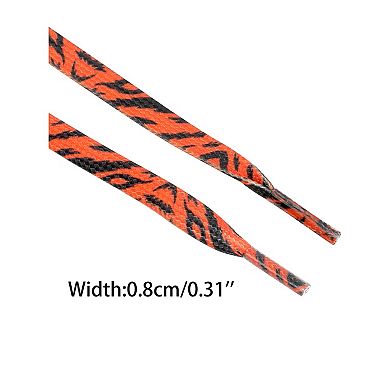 2 Pairs Animal Pattern Flat Printed Shoelaces for Sneakers Shoestring 55.12"