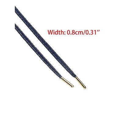 1 Pair Cotton Blend Denim Flat Shoelace with Metal Tips for Sneakers 62.99"