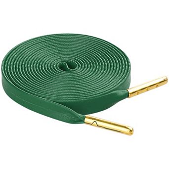 1 Pair Unisex PU Leather Flat Shoe Laces for Sneakers Boots 70.9"