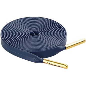 1 Pair Unisex PU Leather Flat Shoe Laces for Sneakers Boots 70.9"