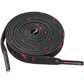 Unisex Flat Shoe Laces Splatter Painted Fun Shoelaces for Sneakers 2 Pairs 63"