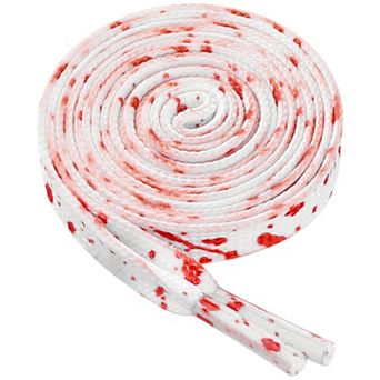 Unisex Flat Shoe Laces Splatter Painted Fun Shoelaces for Sneakers 2 Pairs 63"
