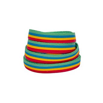 2 Pairs Colorful Flat Shoelace Gradient Fashion Shoelace Sneakers 47.2"
