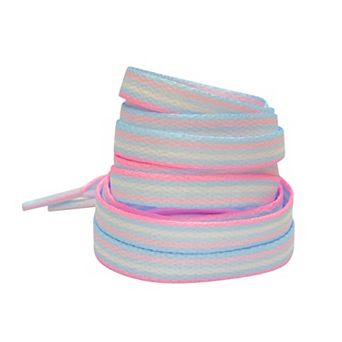 2 Pairs Colorful Flat Shoelace Gradient Fashion Shoelace Sneakers 47.2"