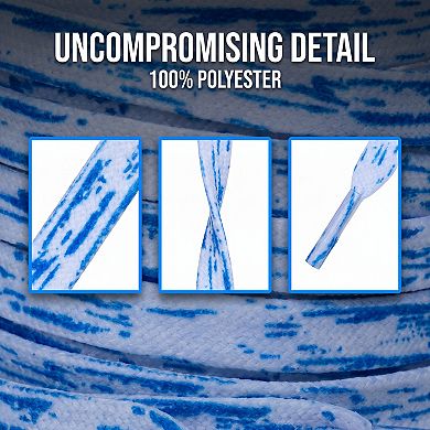 1 Pair Flat Tie-Dye Brush Printed Shoelaces for Casual Hiking Shoes 47.2"