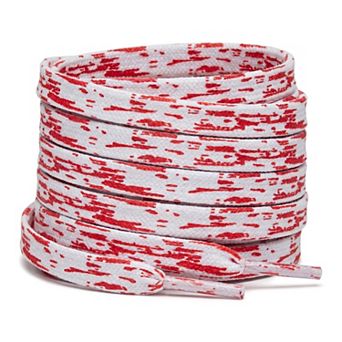 1 Pair Flat Tie-Dye Brush Printed Shoelaces for Casual Hiking Shoes 47.2"