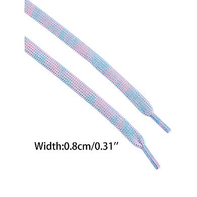 2 Pairs Flat Gradient Colors Shoelaces for Boots Sneakers 31.50"