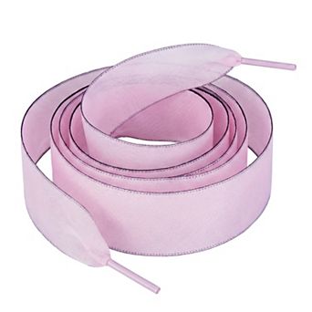 1 Pair Flat Wide Satin Strings Webbing Softy Shoelaces 47.2"