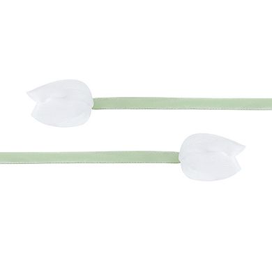1 Pair 4 Tulip Charms Shoelaces Flat for Sneaker 1.57" Wide 47.2"