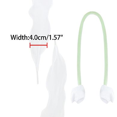 1 Pair 4 Tulip Charms Shoelaces Flat for Sneaker 1.57" Wide 47.2"