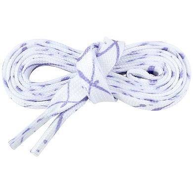 Colored Printed Flat Shoelaces Splashing Ink Shoe Laces for Sneakers 2 Pairs 55.12"
