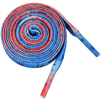 Colored Printed Flat Shoelaces Splashing Ink Shoe Laces for Sneakers 2 Pairs 55.12"