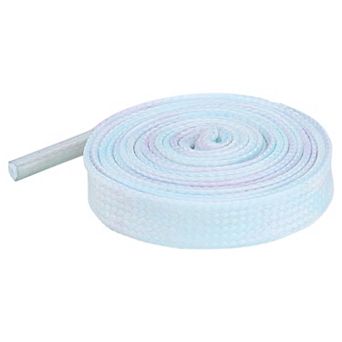 2 Pair Flat Colorful Shoelaces Tie Dye Shoe Laces for Sneakers Boots 55.12"