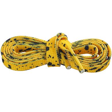 Unisex Flat Shoe Laces Splatter Painted Fun Shoelaces for Sneakers 2 Pairs 55.1"