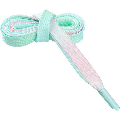 1 Pair Flat Gradient Colored Cool Tie Dye Design Sneakers Shoelaces 55.1"