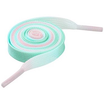 1 Pair Flat Gradient Colored Cool Tie Dye Design Sneakers Shoelaces 55.1"