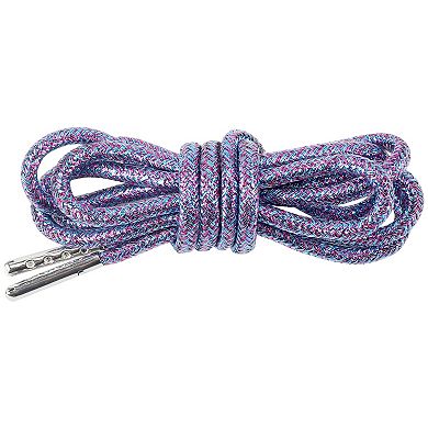 2 Pairs Round Metallic Glitter Shoelaces for Sneakers Shoes Boot 55.12"