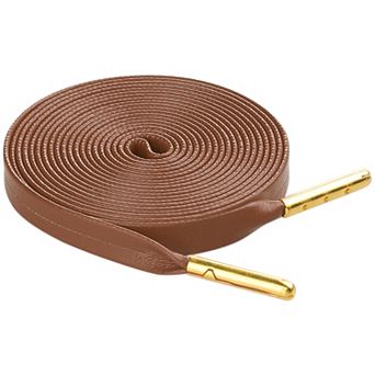 1 Pair Unisex PU Leather Flat Shoe Laces for Sneakers Boots 55.1"