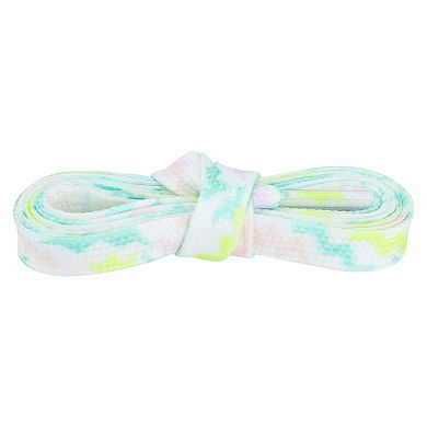 2 Pair Flat Colorful Shoelaces Tie Dye Shoe Laces for Sneakers Boots 39.37"