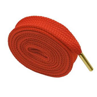1 Pair Solid Color Flat Shoelaces Thick with Metal Tips for Sneakers 55.12"