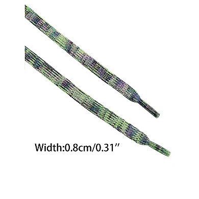 2 Pairs Flat Gradient Colors Shoelaces for Boots Sneakers 59.06"