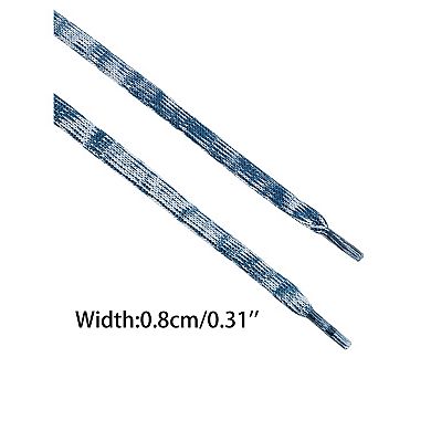 2 Pairs Flat Gradient Colors Shoelaces for Boots Sneakers 39.37"