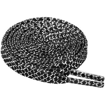 Metallic Sparkly Flat Wide Shoe Laces for Sneakers Checkered Thick Shoelaces 1 Pair 39.4"