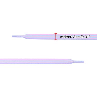 2 Pairs Colorful Flat Shoelace Gradient Fashion Shoelace Sneakers 47.2"