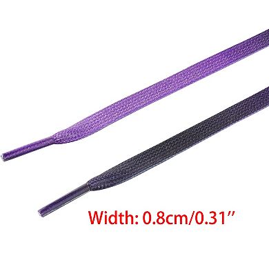1 Pair Flat Gradient Colored Cool Tie Dye Design Sneakers Shoelaces 63.0"