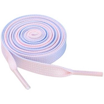 1 Pair Flat Gradient Colored Cool Tie Dye Design Sneakers Shoelaces 63.0"