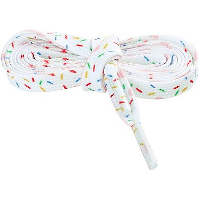 Colorful Sprinkles Printed Flat Fun Shoe Laces for Sneakers 2 Pairs 55.1"
