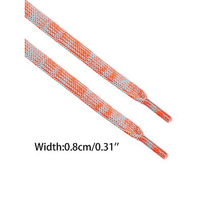 2 Pairs Flat Gradient Colors Shoelaces for Boots Sneakers 78.74"