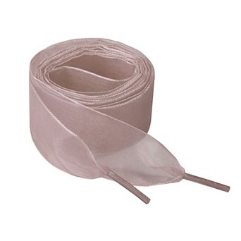 2 Pairs Flat Snow Yarn Shoelaces 2.5cm Wide Transparent Shoe Laces for Sneakers 47x1.6"