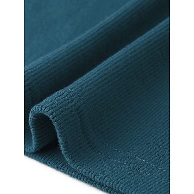 Short Sleeve Sweater for Women's Mock Neck Casual Knit Slim Pullover Top