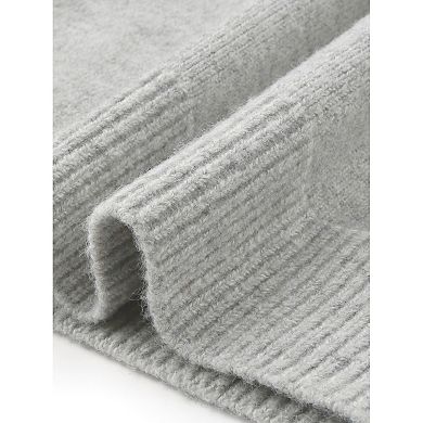 Long Sleeve Sweater for Women's Crew Neck Casual Knit Pullover Tops