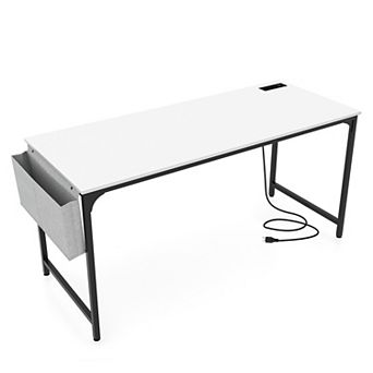 Computer Desk With Charging Station And Storage Bag
