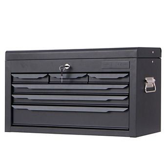 24 Inch Tool Chest With 6 Drawers Lockable Top Storage