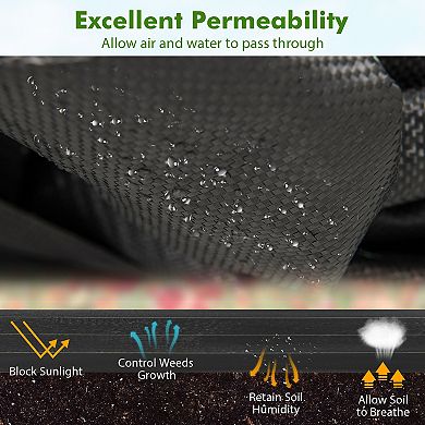 Weed Barrier Landscape Fabric Roll Woven PP Ground Cover