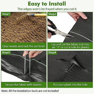 Weed Barrier Landscape Fabric Roll Woven PP Ground Cover