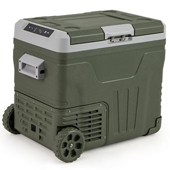 12 Volt Car Refrigerator Portable Car Fridge Freezer 35L With Wheels